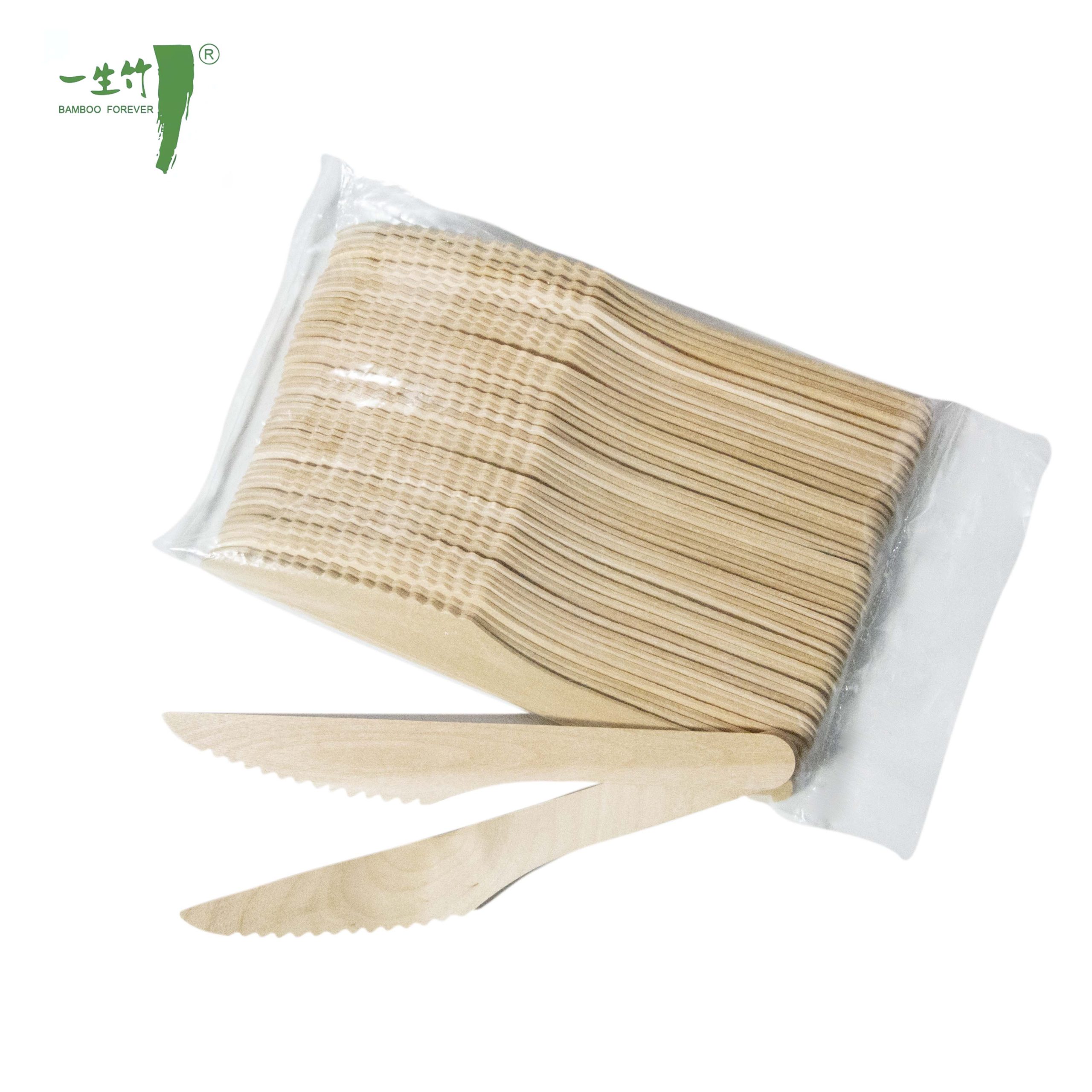 Faca de Madeira Descartável de Alta Qualidade