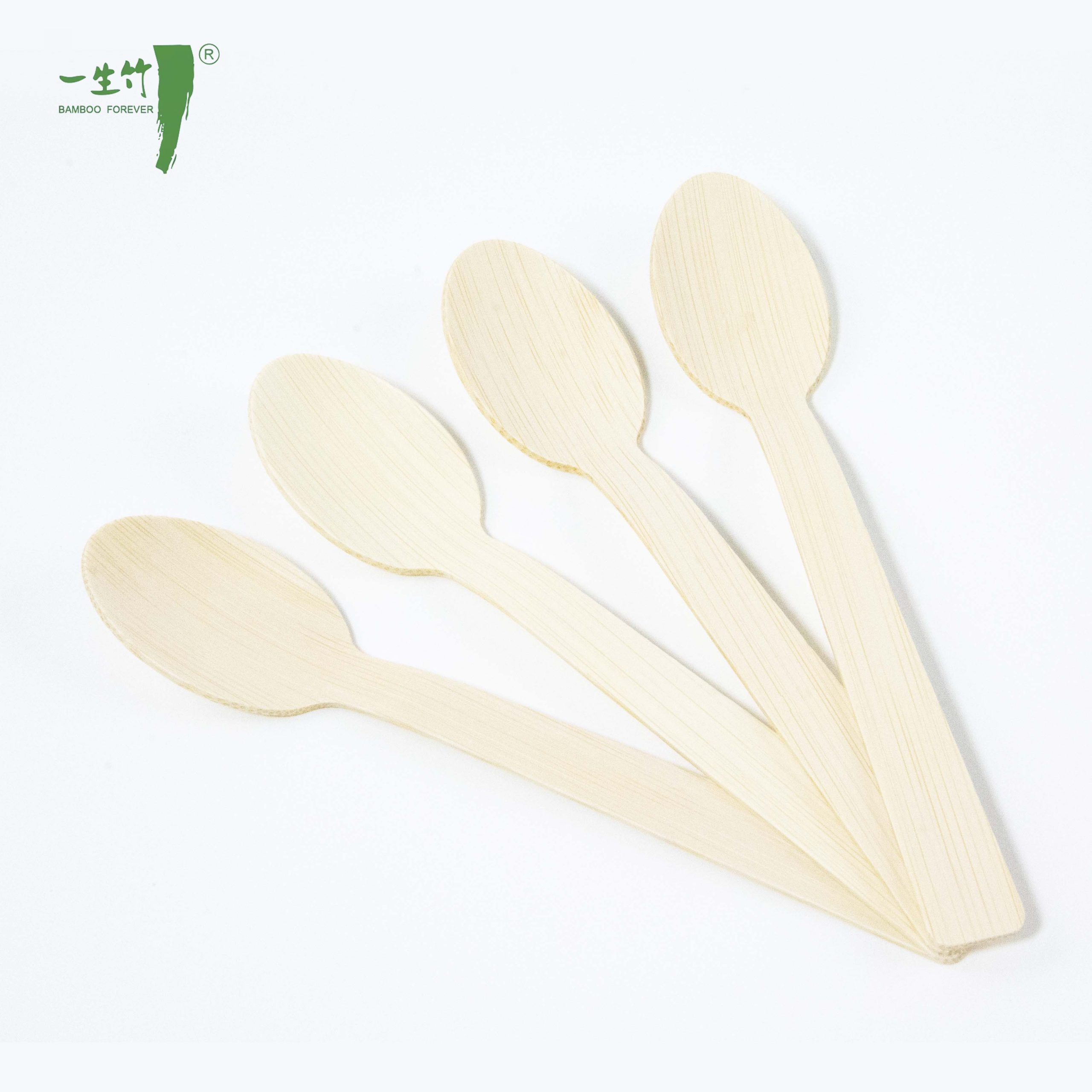 Atacado de Colheres de Bambu Descartáveis Personalizadas