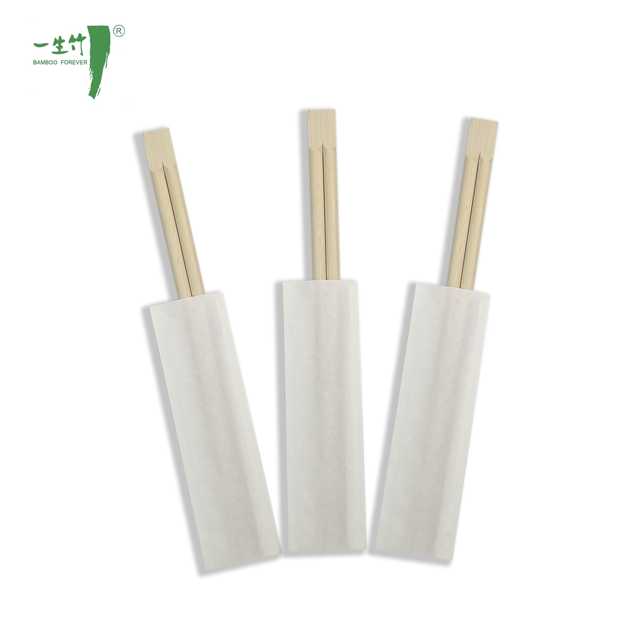 Palitos Descartáveis em Par com Envoltório de Papel