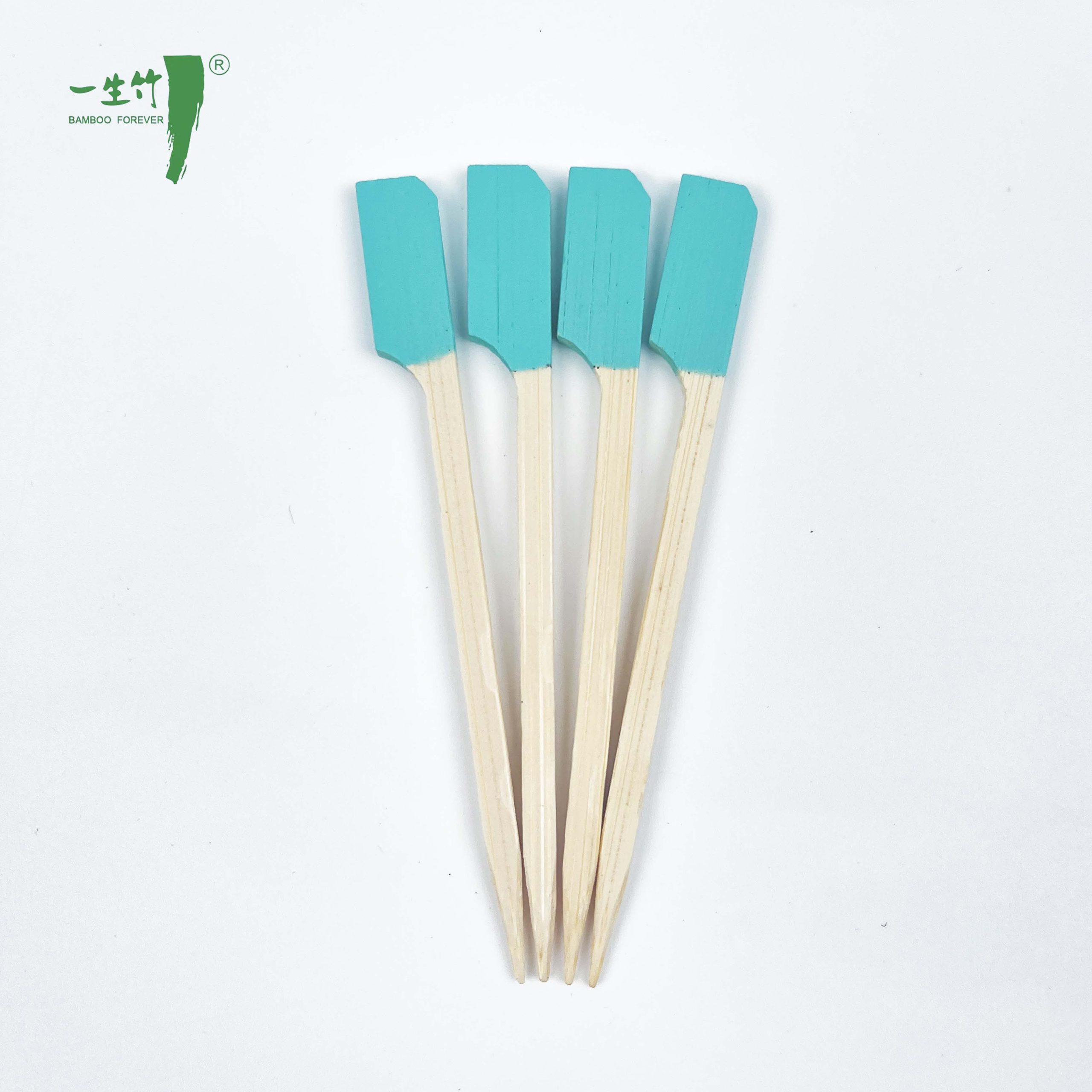 Palitos de Churrasco Ecológicos Descartáveis em Bambu Natural Teppo