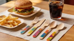 Personalização Premium de Talheres de Madeira para Branding Corporativo Sustentável